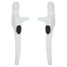 Ellbee Non Locking Cockspur uPVC Window Handle Cockspur Window Handle White Double Glazed 21mm Backset