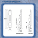 Axim Flush Bolts FB-6200 FB-6300 FB-6400 Lever Shoot Bolt Flat Or Radius Faced