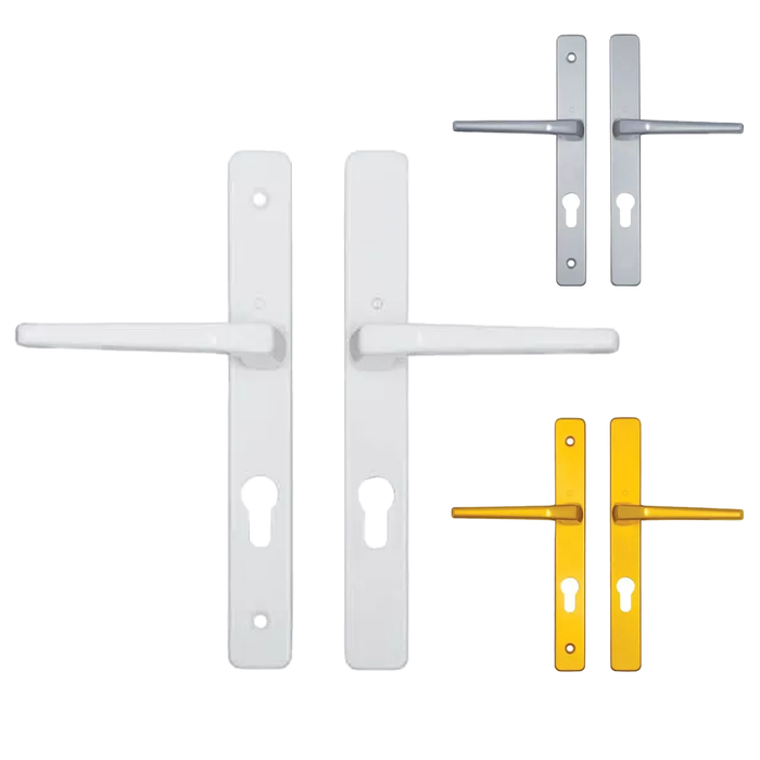  Hoppe Frankfurt Lever Lever UPVC Multipoint Door Handles - 70mm PZ Unsprung 200mm Screw Centres