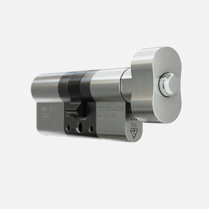 APECS AP 3* Star Euro Cylinder Thumb Turn Door Lock uPVC Aluminium Timber Door Barrel 6 Pin 5 Keys