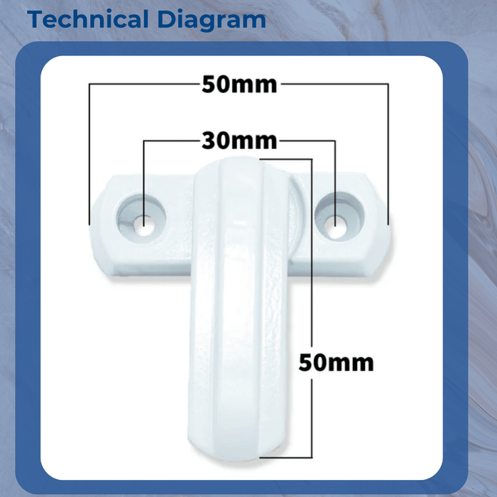 3 x Sash Jammer UPVC PVC Window Door Lock, High Security Arm