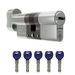 APECS AP 3* Star Euro Cylinder Thumb Turn Door Lock uPVC Aluminium Timber Door Barrel 6 Pin 5 Keys