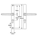  Hoppe Frankfurt Lever Lever UPVC Multipoint Door Handles - 70mm PZ Unsprung 200mm Screw Centres