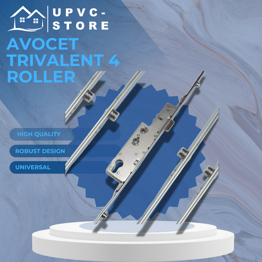 Avocet uPVC Trivalent 4 Roller Multipoint Door Lock Double Glazing 35mm Backset