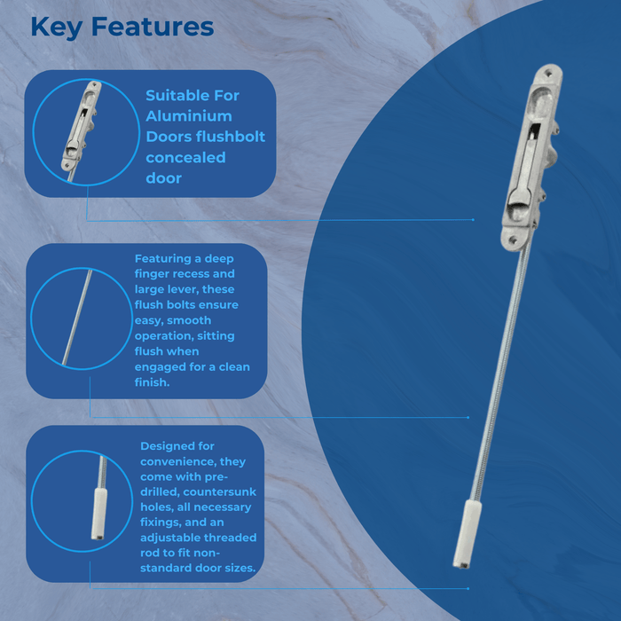 AXIM Flush / Shoot Bolt Suitable For Aluminium Doors flushbolt concealed door