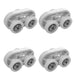 4 x CARAVAN ELLBEE WHITE SHOWER DOOR ROLLERS DOUBLE 19MM WHEELS CARAVAN ELLBEE SHOWER DOOR ROLLERS DOUBLE 19MM WHEELS