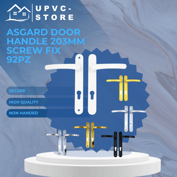 Asgard Door Handle 203mm Screw Fix 92pz Old Everest Match