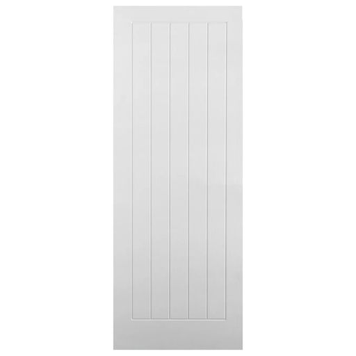 Premdor White Moulded Vertical 5 Panel Internal Door Kits Pre Hung Primed