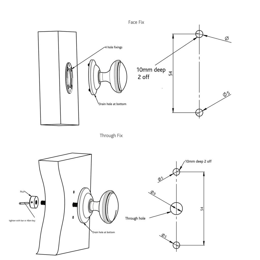 What Is The Standard Door Knob Hole Size