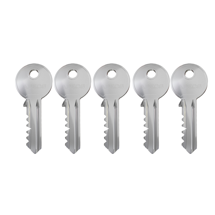 APECS Standard Euro Cylinder Thumb TurnDoor Lock uPVC Aluminium Timber Door Barrel 6 Pin 5 Keys